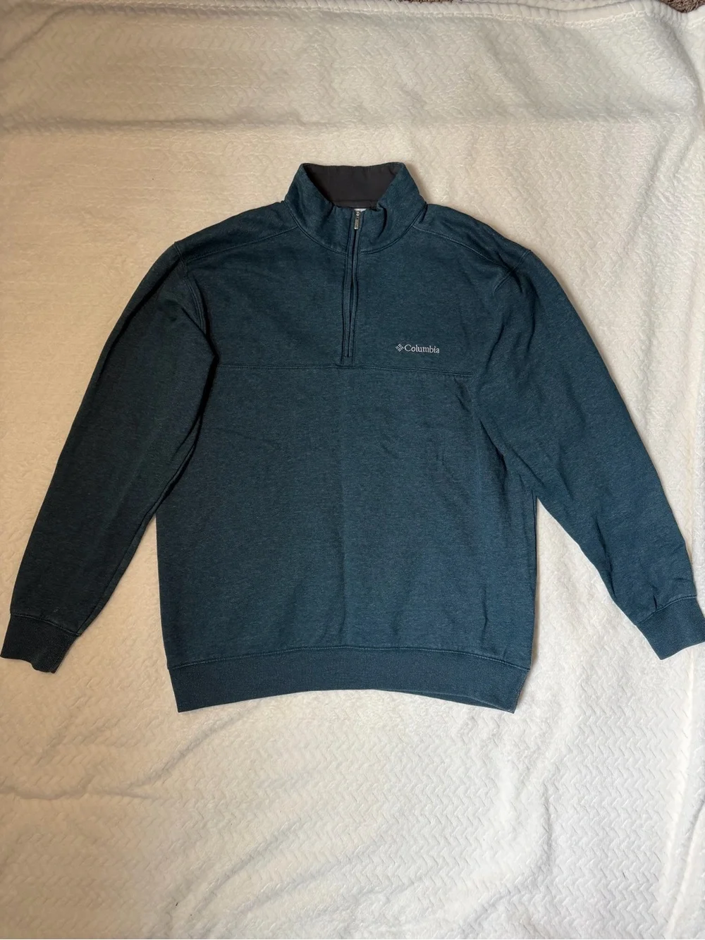 Columbia Men's Half-Zip Sweater - Teal Green